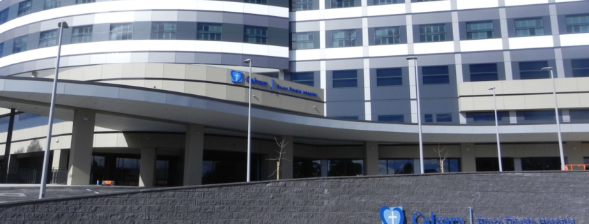 Street view of building housing Calvary Private maternity services in Bruce